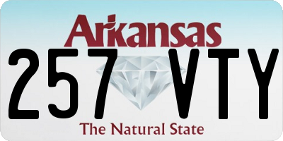AR license plate 257VTY