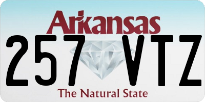AR license plate 257VTZ