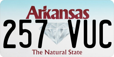 AR license plate 257VUC