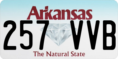 AR license plate 257VVB