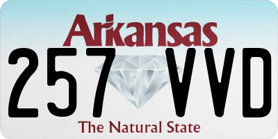 AR license plate 257VVD