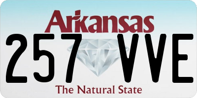 AR license plate 257VVE