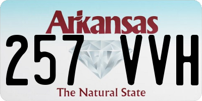 AR license plate 257VVH