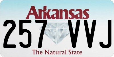 AR license plate 257VVJ