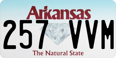 AR license plate 257VVM