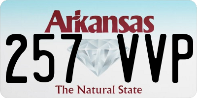 AR license plate 257VVP