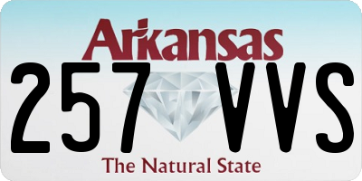 AR license plate 257VVS