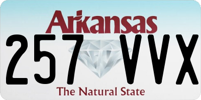 AR license plate 257VVX