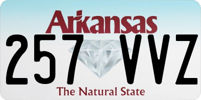 AR license plate 257VVZ