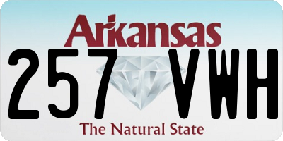 AR license plate 257VWH