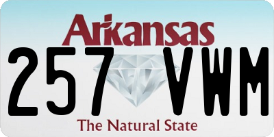 AR license plate 257VWM