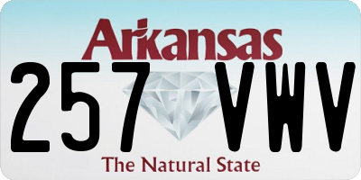 AR license plate 257VWV