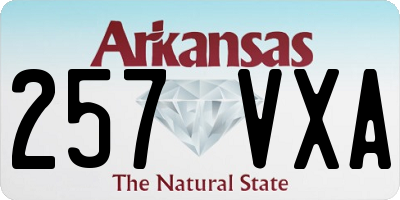 AR license plate 257VXA