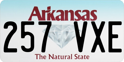 AR license plate 257VXE