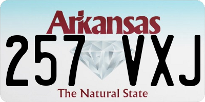 AR license plate 257VXJ