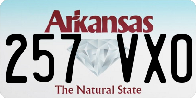 AR license plate 257VXO