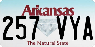 AR license plate 257VYA