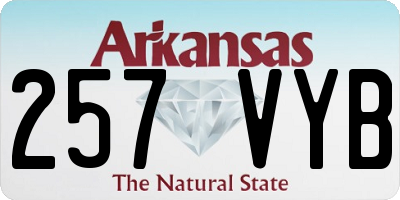 AR license plate 257VYB