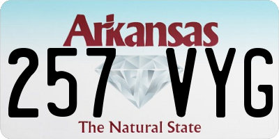 AR license plate 257VYG