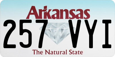 AR license plate 257VYI
