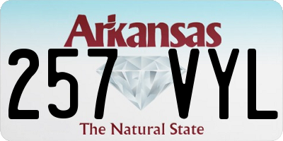 AR license plate 257VYL