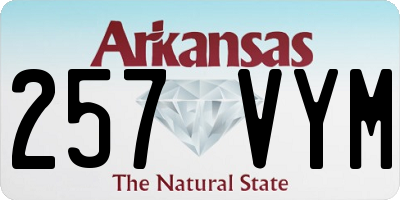 AR license plate 257VYM