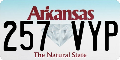 AR license plate 257VYP