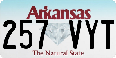AR license plate 257VYT
