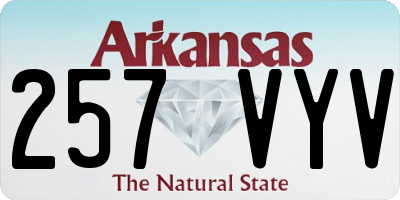AR license plate 257VYV