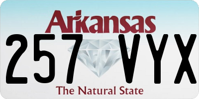 AR license plate 257VYX