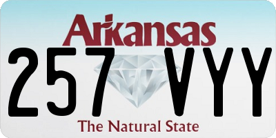 AR license plate 257VYY
