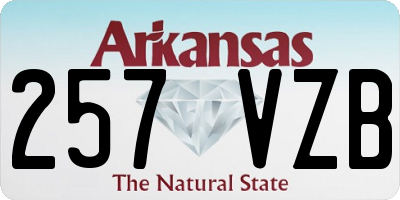 AR license plate 257VZB