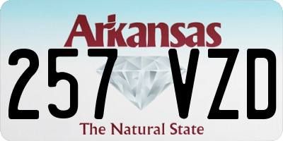 AR license plate 257VZD