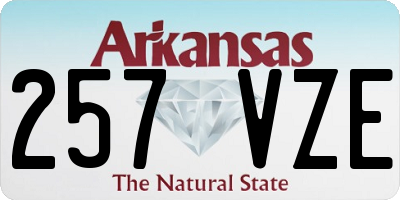 AR license plate 257VZE