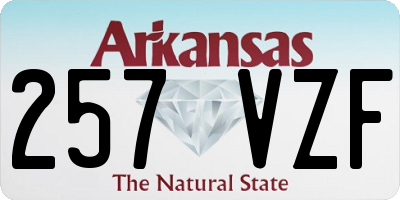 AR license plate 257VZF