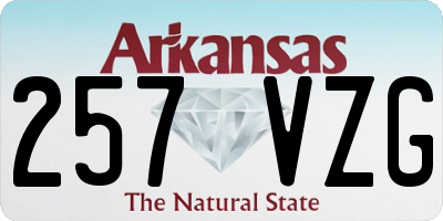 AR license plate 257VZG