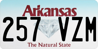 AR license plate 257VZM
