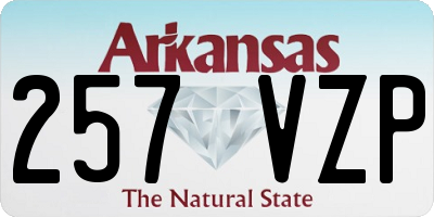 AR license plate 257VZP