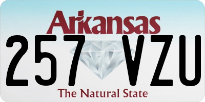 AR license plate 257VZU
