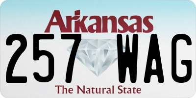 AR license plate 257WAG