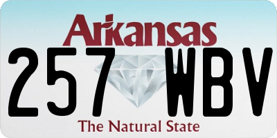 AR license plate 257WBV