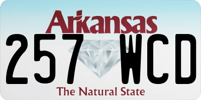 AR license plate 257WCD