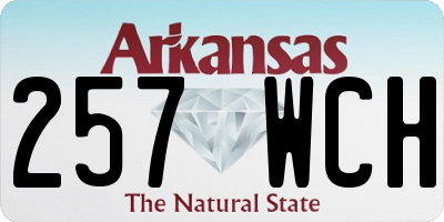 AR license plate 257WCH
