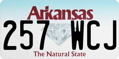 AR license plate 257WCJ