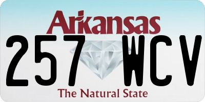 AR license plate 257WCV