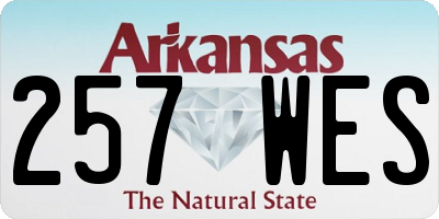 AR license plate 257WES