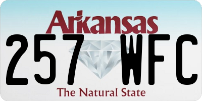 AR license plate 257WFC