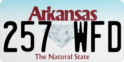 AR license plate 257WFD