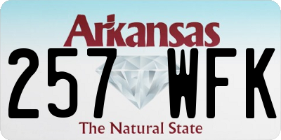 AR license plate 257WFK