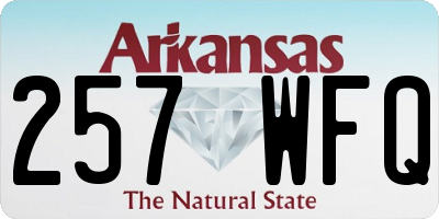 AR license plate 257WFQ